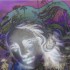 Moonlight entangled in her hair